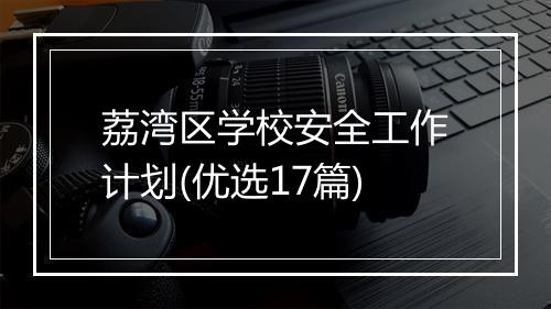 荔湾区学校安全工作计划(优选17篇)