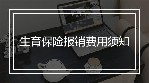 生育保险报销费用须知