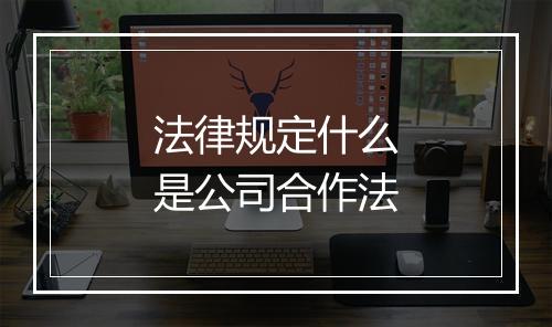 法律规定什么是公司合作法