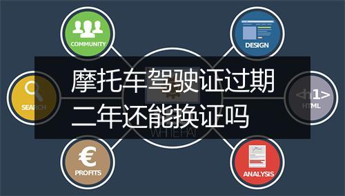 摩托车驾驶证过期二年还能换证吗