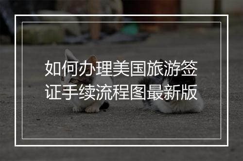 如何办理美国旅游签证手续流程图最新版