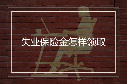 失业保险金怎样领取