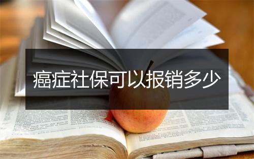 癌症社保可以报销多少