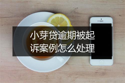 小芽贷逾期被起诉案例怎么处理