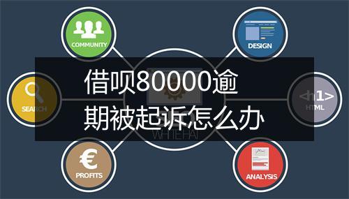借呗80000逾期被起诉怎么办
