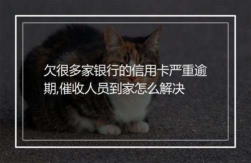 欠很多家银行的信用卡严重逾期,催收人员到家怎么解决