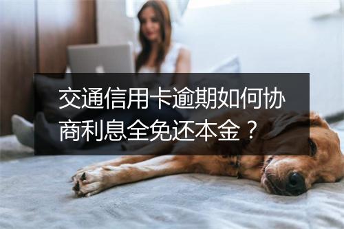 交通信用卡逾期如何协商利息全免还本金？