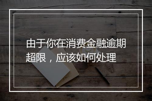 由于你在消费金融逾期超限，应该如何处理