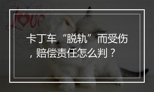卡丁车“脱轨”而受伤，赔偿责任怎么判？