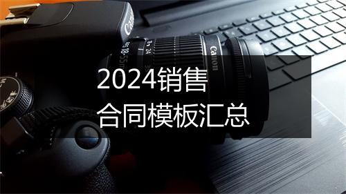 2024销售合同模板汇总