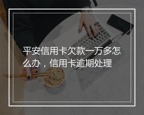 平安信用卡欠款一万多怎么办，信用卡逾期处理