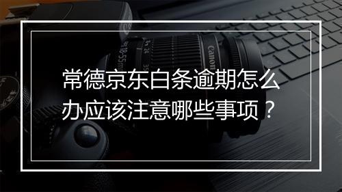 常德京东白条逾期怎么办应该注意哪些事项？