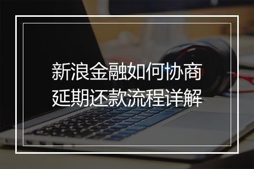 新浪金融如何协商延期还款流程详解
