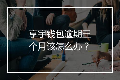 享宇钱包逾期三个月该怎么办？