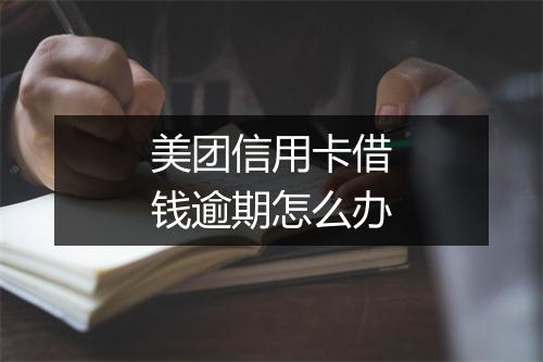 美团信用卡借钱逾期怎么办