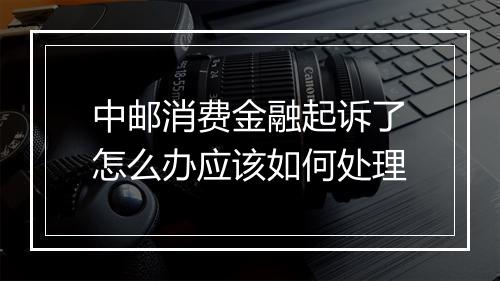 中邮消费金融起诉了怎么办应该如何处理