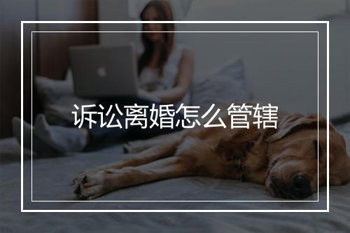 诉讼离婚怎么管辖