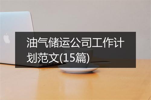 油气储运公司工作计划范文(15篇)