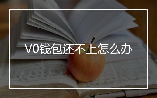V0钱包还不上怎么办