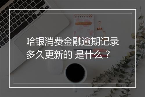 哈银消费金融逾期记录多久更新的 是什么？