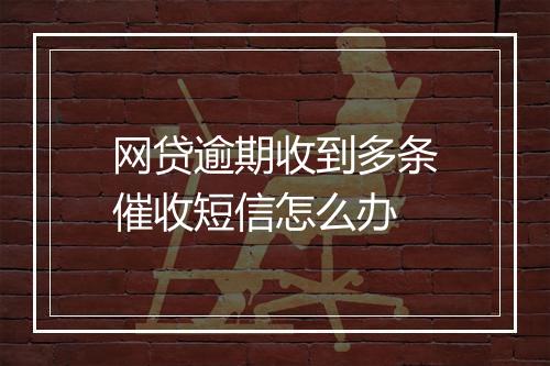网贷逾期收到多条催收短信怎么办