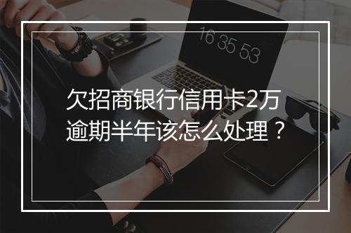 欠招商银行信用卡2万逾期半年该怎么处理？