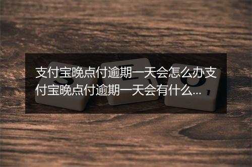 支付宝晚点付逾期一天会怎么办支付宝晚点付逾期一天会有什么后果？