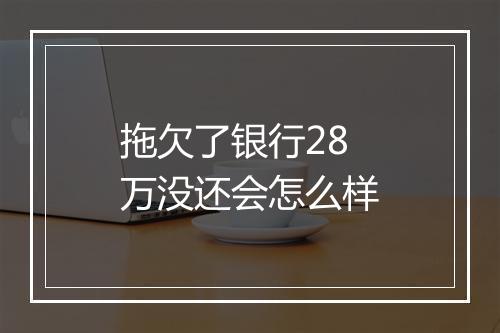 拖欠了银行28万没还会怎么样