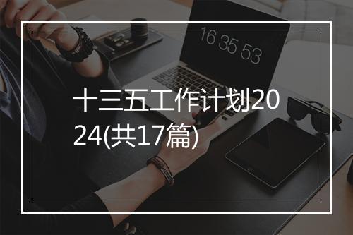 十三五工作计划2024(共17篇)
