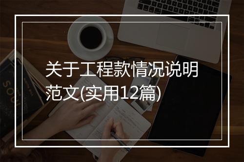 关于工程款情况说明范文(实用12篇)
