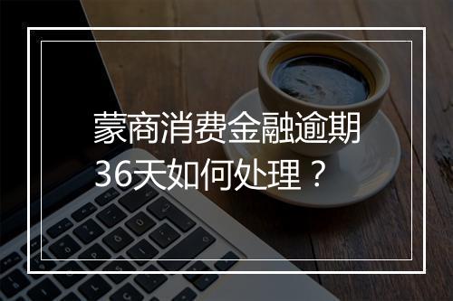 蒙商消费金融逾期36天如何处理？