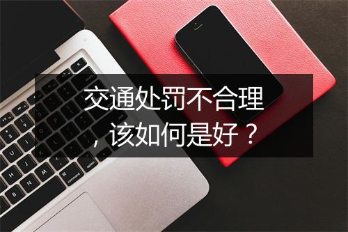 交通处罚不合理，该如何是好？